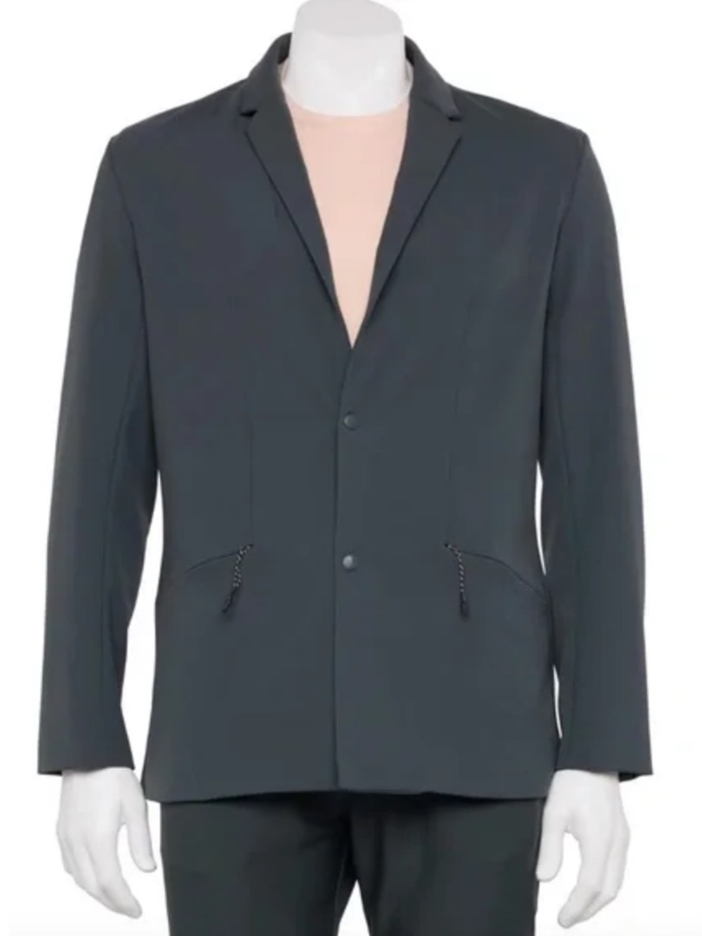 NWT KOHLS FLX Performance Blazer Men’s SZ Medium in Charcoal Grey‎
